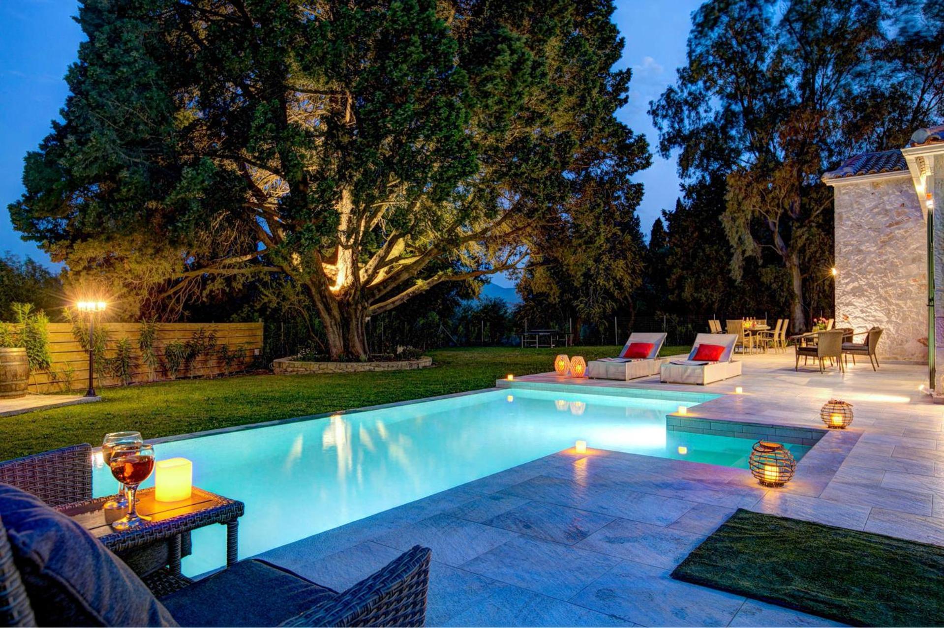 Astarte Villas - Laalu Private Villa With Pool Koukounaria Exterior foto
