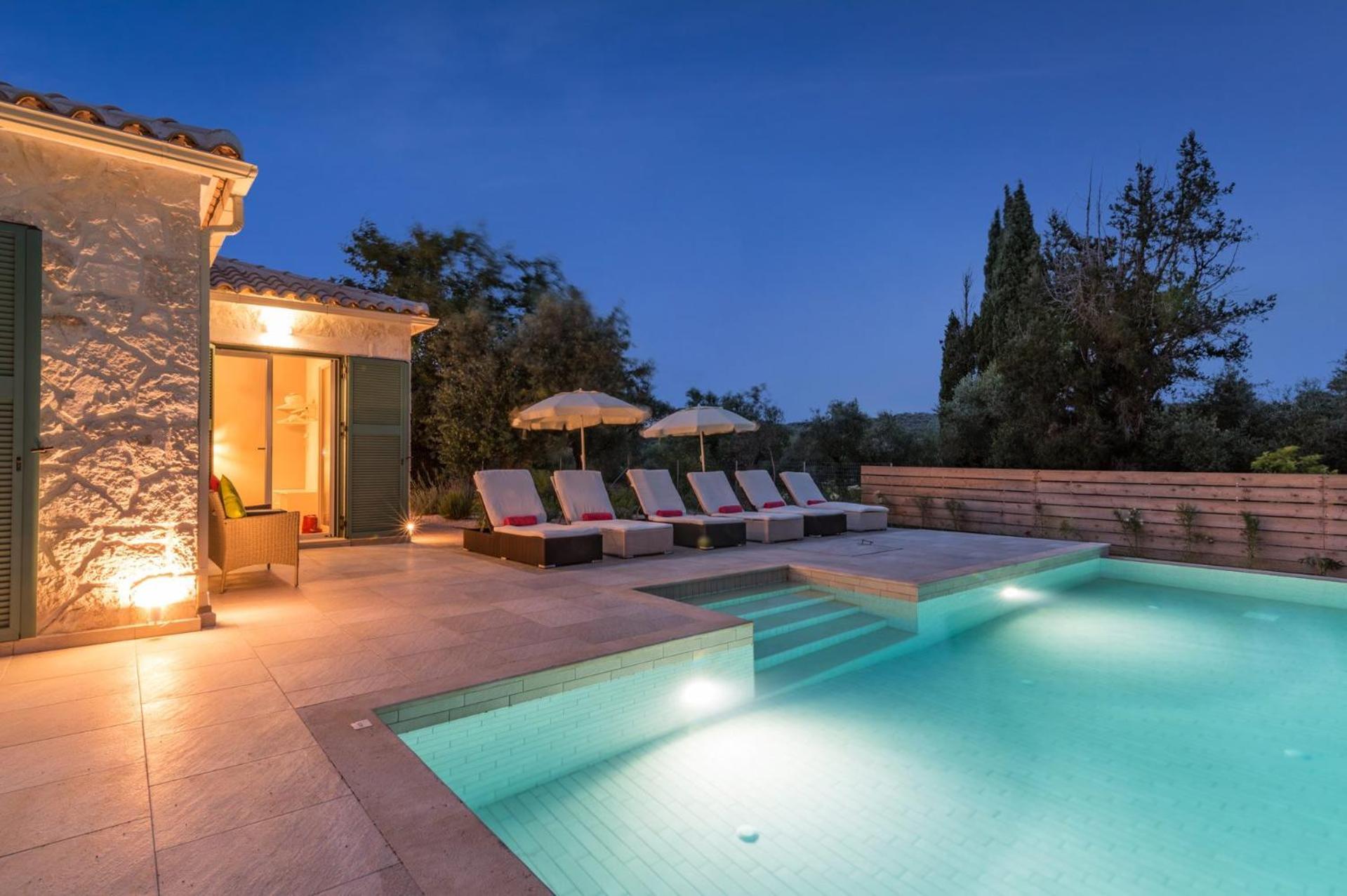 Astarte Villas - Laalu Private Villa With Pool Koukounaria Exterior foto